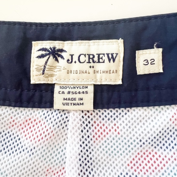 J. Crew Vintage Swim Shorts / Trunks in Fish Print - Picture 10 of 16
